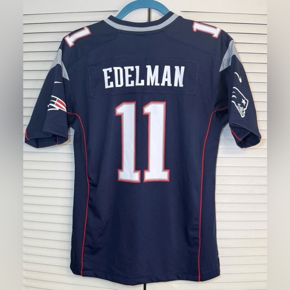 Nike Julian Edelman 11 Jersey Youth 14/16 Large New England Patriots Super Bowl - Picture 2 of 11